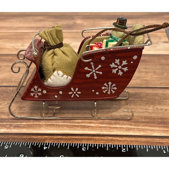 2003 HALLMARK KEEPSAKE ORNAMENT QRP4247 SANTA'S MAGIC SLEIGH TOYS SNOWMAN - Picture 9 of 11